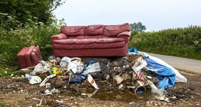 Sofa and general household waste items